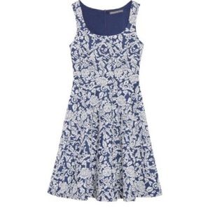 Brand New! Navy Floral Knit Short Dress